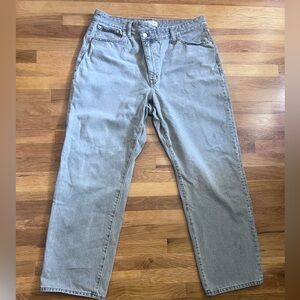 Madewell Curvy 90’s Straight High Rise Women's Jeans in Gray